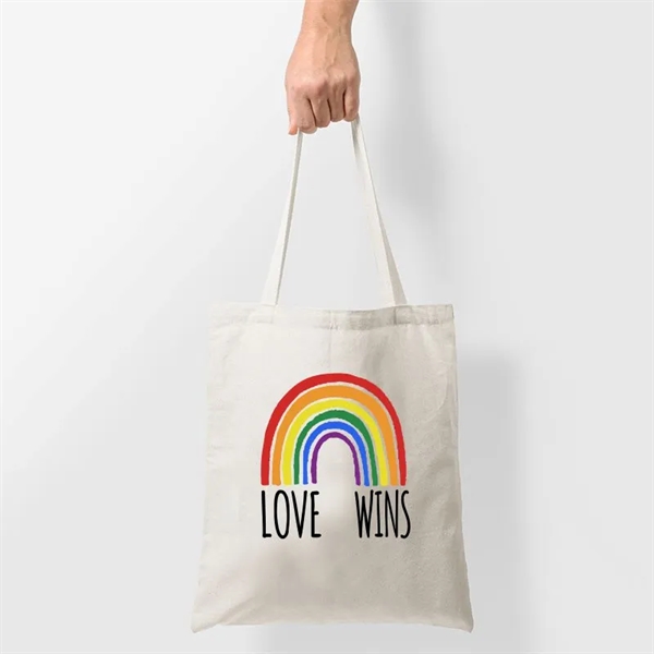 Custom LGBTQ Pride Everyday Cotton Tote Bags - Custom LGBTQ Pride Everyday Cotton Tote Bags - Image 0 of 1