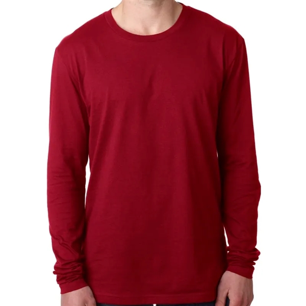 Next Level Mens Cotton Long-Sleeve Crew - Next Level Mens Cotton Long-Sleeve Crew - Image 3 of 11