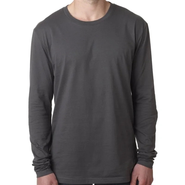 Next Level Mens Cotton Long-Sleeve Crew - Next Level Mens Cotton Long-Sleeve Crew - Image 6 of 11