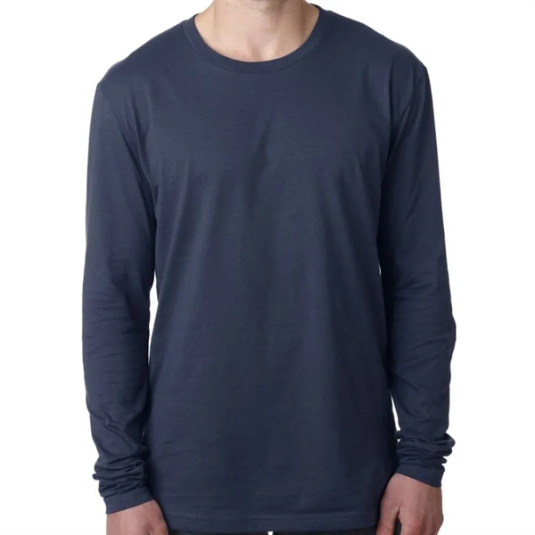 Next Level Mens Cotton Long-Sleeve Crew - Next Level Mens Cotton Long-Sleeve Crew - Image 7 of 11