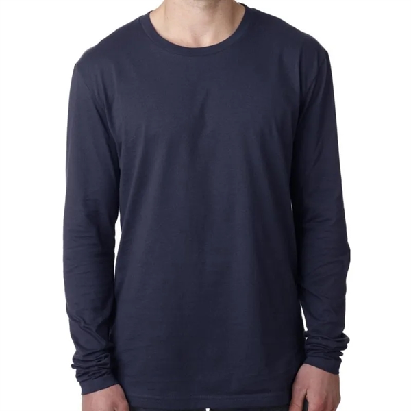 Next Level Mens Cotton Long-Sleeve Crew - Next Level Mens Cotton Long-Sleeve Crew - Image 8 of 11