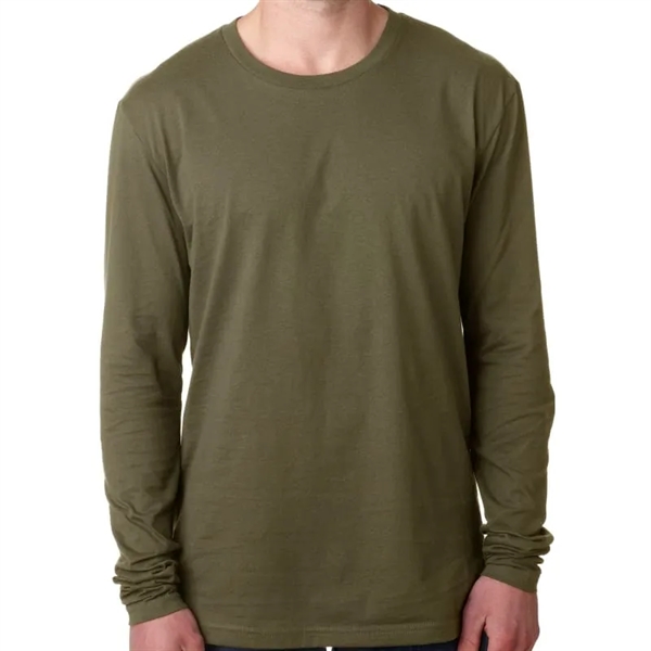 Next Level Mens Cotton Long-Sleeve Crew - Next Level Mens Cotton Long-Sleeve Crew - Image 9 of 11