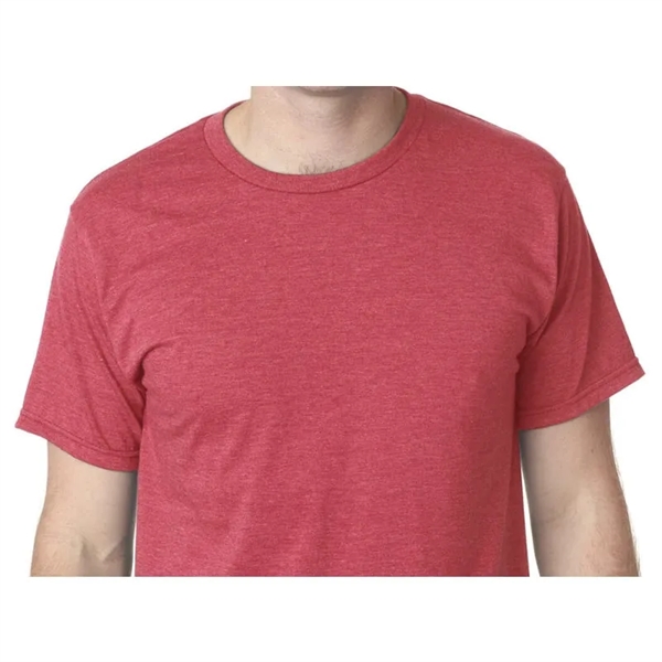 Bayside Adult Adult Heather Ring-Spun Jersey Tee - Bayside Adult Adult Heather Ring-Spun Jersey Tee - Image 4 of 6