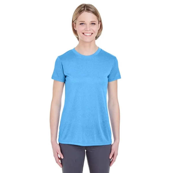 UltraClub Ladies' Cool & Dry Heathered Performance T-Shirt - UltraClub Ladies' Cool & Dry Heathered Performance T-Shirt - Image 0 of 3