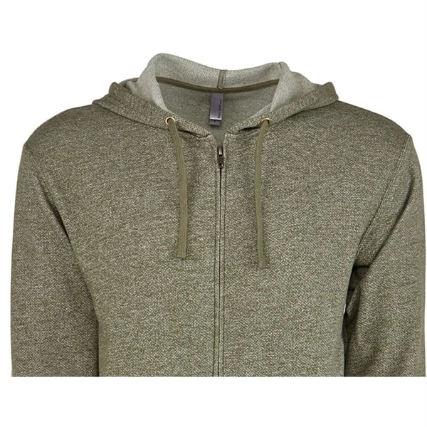 Next Level Apparel Adult Pacifica Denim Fleece Full-Zip H... - Next Level Apparel Adult Pacifica Denim Fleece Full-Zip H... - Image 3 of 4