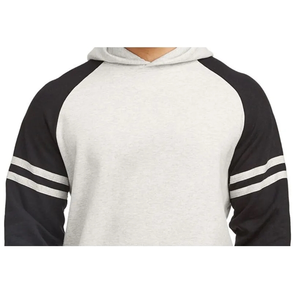 Jerzees Unisex NuBlend Varsity Color-Block Hooded Sweatshirt - Jerzees Unisex NuBlend Varsity Color-Block Hooded Sweatshirt - Image 1 of 5