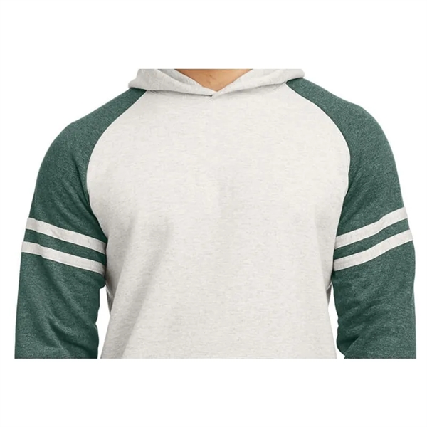 Jerzees Unisex NuBlend Varsity Color-Block Hooded Sweatshirt - Jerzees Unisex NuBlend Varsity Color-Block Hooded Sweatshirt - Image 2 of 5