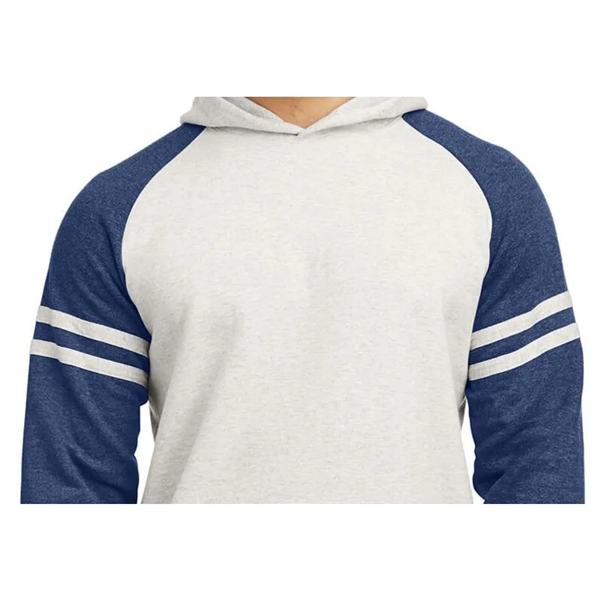 Jerzees Unisex NuBlend Varsity Color-Block Hooded Sweatshirt - Jerzees Unisex NuBlend Varsity Color-Block Hooded Sweatshirt - Image 4 of 5