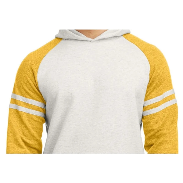 Jerzees Unisex NuBlend Varsity Color-Block Hooded Sweatshirt - Jerzees Unisex NuBlend Varsity Color-Block Hooded Sweatshirt - Image 5 of 5