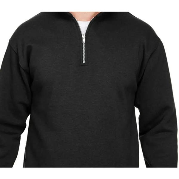 Bayside Unisex 9.5 Oz., 80/20 Quarter-Zip Pullover Sweats... - Bayside Unisex 9.5 Oz., 80/20 Quarter-Zip Pullover Sweats... - Image 1 of 7