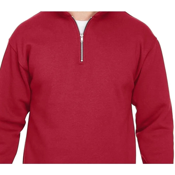 Bayside Unisex 9.5 Oz., 80/20 Quarter-Zip Pullover Sweats... - Bayside Unisex 9.5 Oz., 80/20 Quarter-Zip Pullover Sweats... - Image 2 of 7