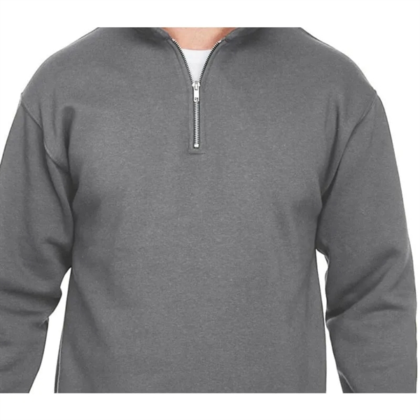 Bayside Unisex 9.5 Oz., 80/20 Quarter-Zip Pullover Sweats... - Bayside Unisex 9.5 Oz., 80/20 Quarter-Zip Pullover Sweats... - Image 3 of 7