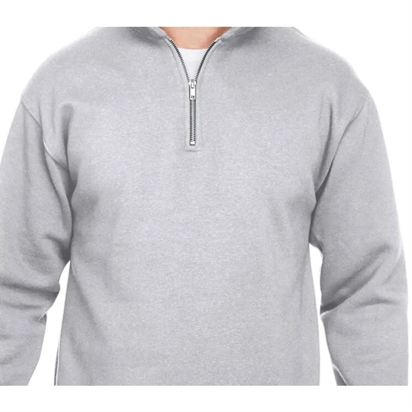 Bayside Unisex 9.5 Oz., 80/20 Quarter-Zip Pullover Sweats... - Bayside Unisex 9.5 Oz., 80/20 Quarter-Zip Pullover Sweats... - Image 5 of 7