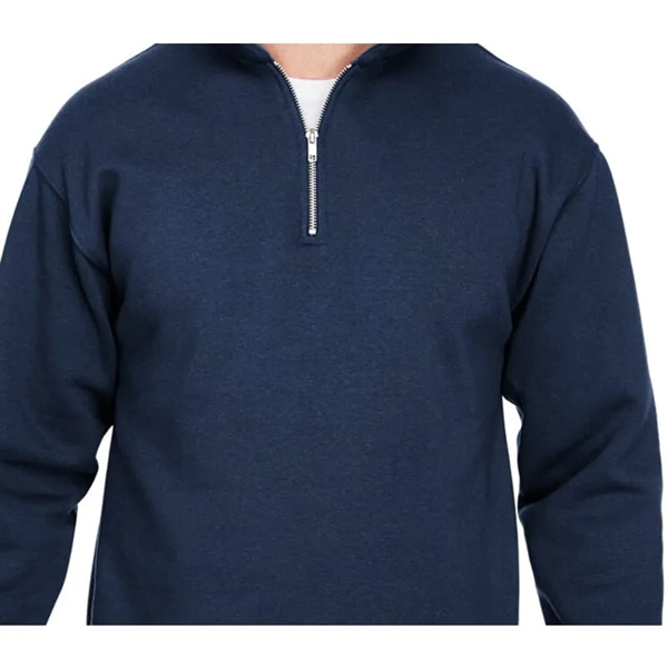 Bayside Unisex 9.5 Oz., 80/20 Quarter-Zip Pullover Sweats... - Bayside Unisex 9.5 Oz., 80/20 Quarter-Zip Pullover Sweats... - Image 7 of 7