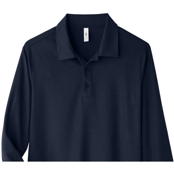 CORE365 Men's Fusion ChromaSoft™ Long-Sleeve Pique Polo - CORE365 Men's Fusion ChromaSoft™ Long-Sleeve Pique Polo - Image 3 of 3