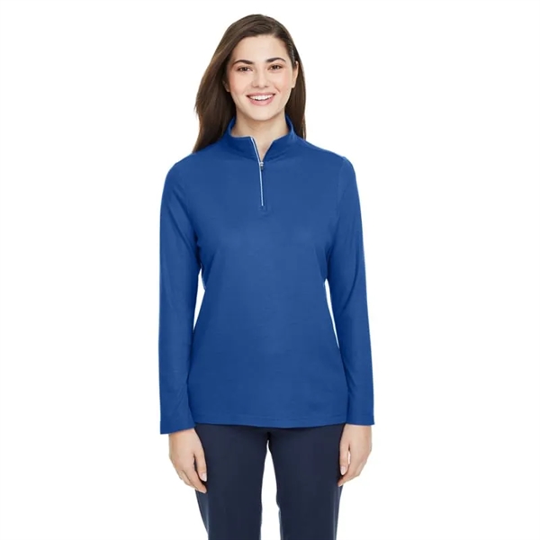 CORE365 Ladies' Fusion ChromaSoft™ Pique Quarter-Zip - CORE365 Ladies' Fusion ChromaSoft™ Pique Quarter-Zip - Image 0 of 12