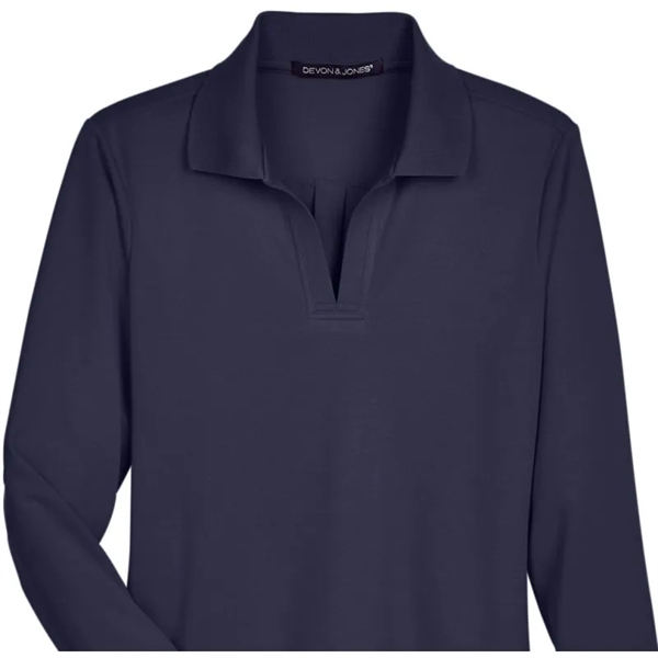 Devon & Jones CrownLux Performance™ Ladies' Plaited Long ... - Devon & Jones CrownLux Performance™ Ladies' Plaited Long ... - Image 3 of 5