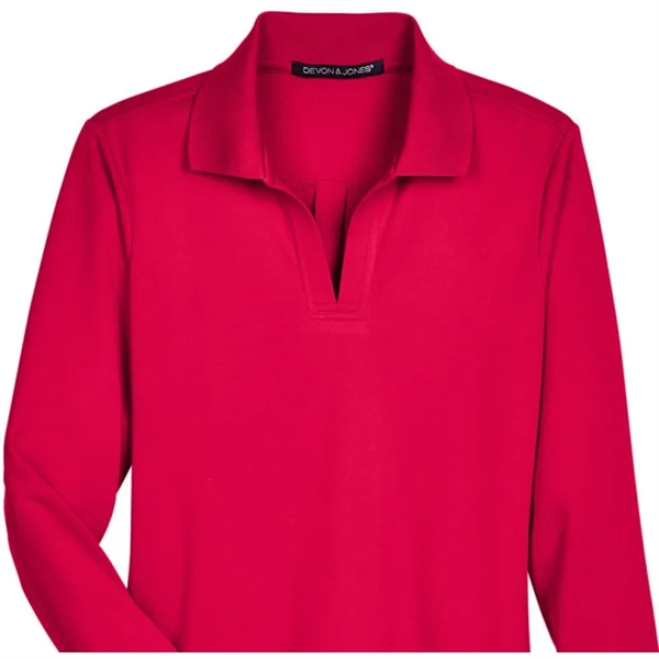 Devon & Jones CrownLux Performance™ Ladies' Plaited Long ... - Devon & Jones CrownLux Performance™ Ladies' Plaited Long ... - Image 4 of 5