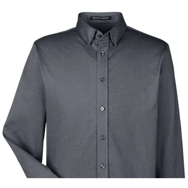 Devon & Jones Men's Central Cotton Blend Melange Button-Down - Devon & Jones Men's Central Cotton Blend Melange Button-Down - Image 1 of 1