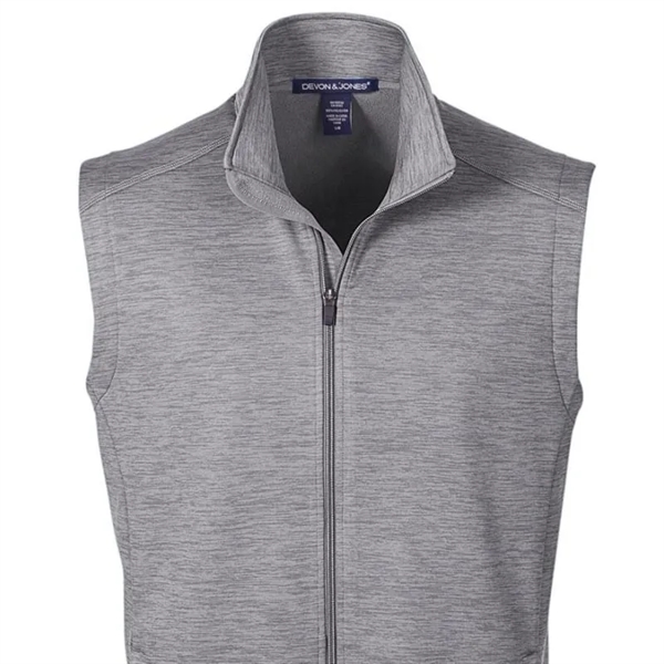 Devon & Jones Men's Newbury Melange Fleece Vest - Devon & Jones Men's Newbury Melange Fleece Vest - Image 2 of 5