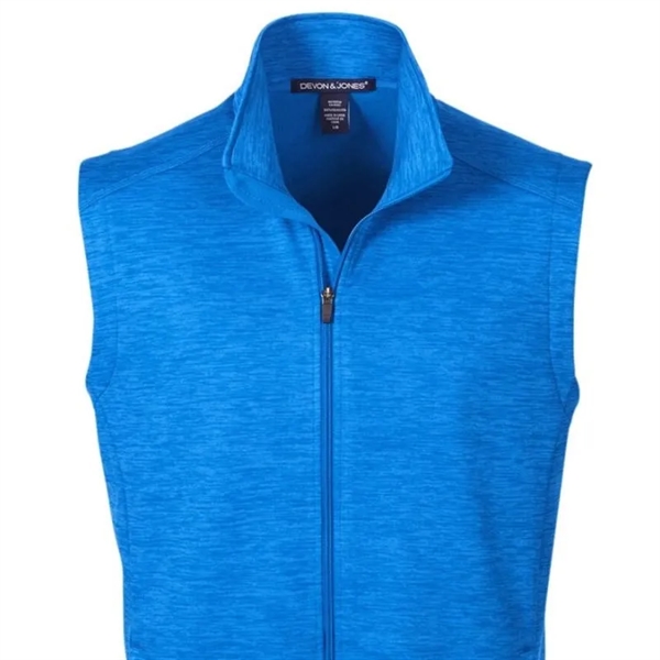 Devon & Jones Men's Newbury Melange Fleece Vest - Devon & Jones Men's Newbury Melange Fleece Vest - Image 4 of 5
