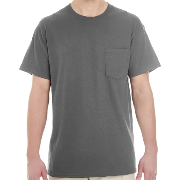 Gildan Unisex Heavy Cotton Pocket T-Shirt - Gildan Unisex Heavy Cotton Pocket T-Shirt - Image 2 of 12