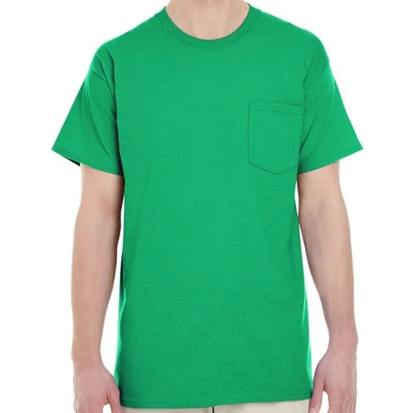 Gildan Unisex Heavy Cotton Pocket T-Shirt - Gildan Unisex Heavy Cotton Pocket T-Shirt - Image 4 of 12