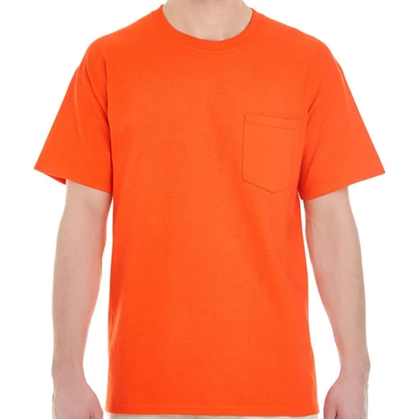 Gildan Unisex Heavy Cotton Pocket T-Shirt - Gildan Unisex Heavy Cotton Pocket T-Shirt - Image 7 of 12