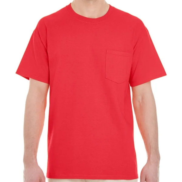 Gildan Unisex Heavy Cotton Pocket T-Shirt - Gildan Unisex Heavy Cotton Pocket T-Shirt - Image 8 of 12