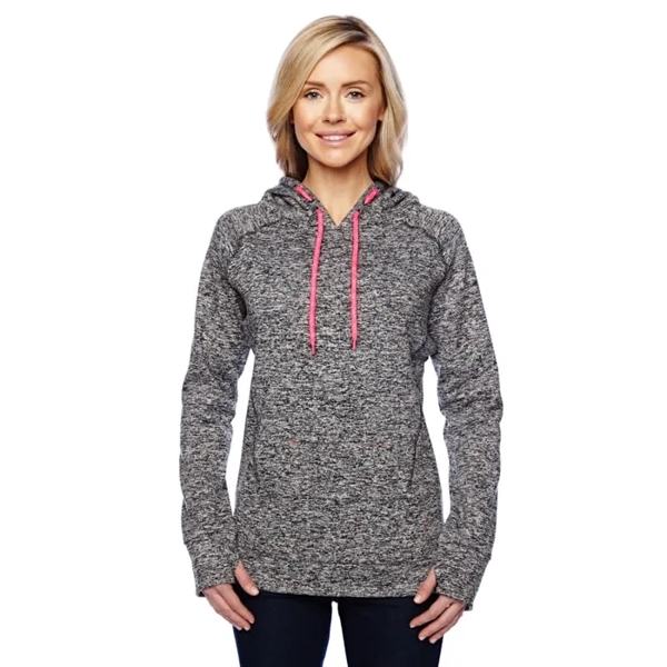 J America Ladies' Cosmic Contrast Fleece Hooded Sweatshirt - J America Ladies' Cosmic Contrast Fleece Hooded Sweatshirt - Image 0 of 6