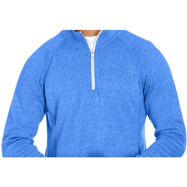J America Adult Triblend Fleece Quarter-Zip - J America Adult Triblend Fleece Quarter-Zip - Image 2 of 4