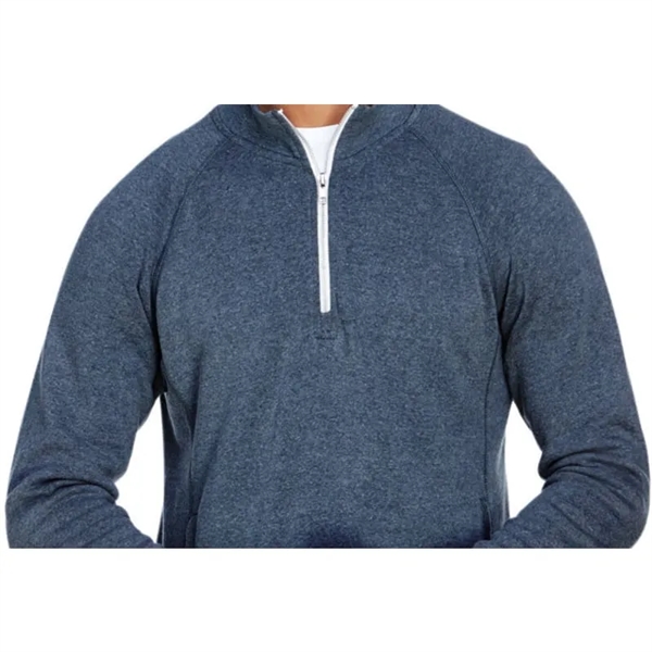J America Adult Triblend Fleece Quarter-Zip - J America Adult Triblend Fleece Quarter-Zip - Image 4 of 4