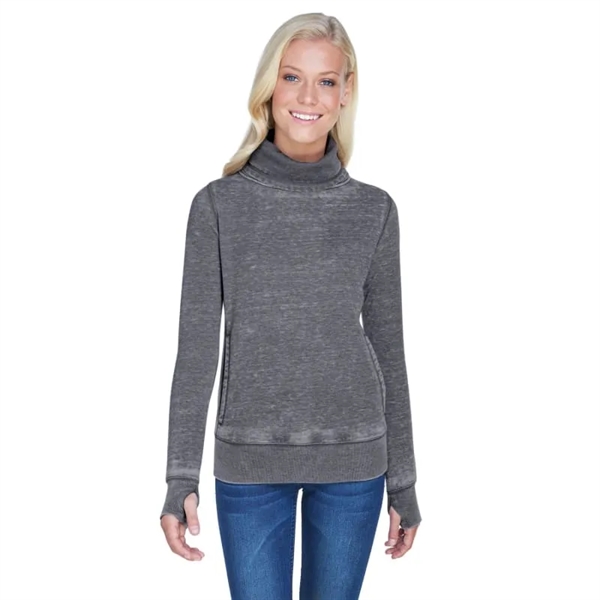 J America Ladies' Zen Fleece Cowl Neck - J America Ladies' Zen Fleece Cowl Neck - Image 0 of 2