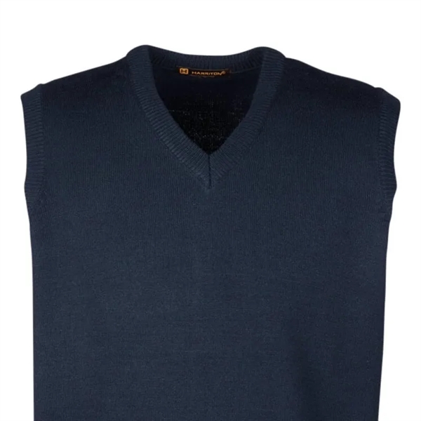 Harriton Men's Pilbloc™ V-Neck Sweater Vest - Harriton Men's Pilbloc™ V-Neck Sweater Vest - Image 2 of 4