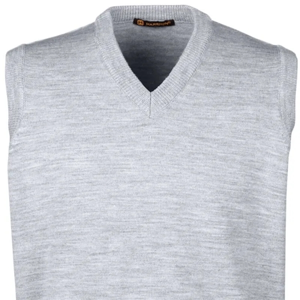 Harriton Men's Pilbloc™ V-Neck Sweater Vest - Harriton Men's Pilbloc™ V-Neck Sweater Vest - Image 3 of 4