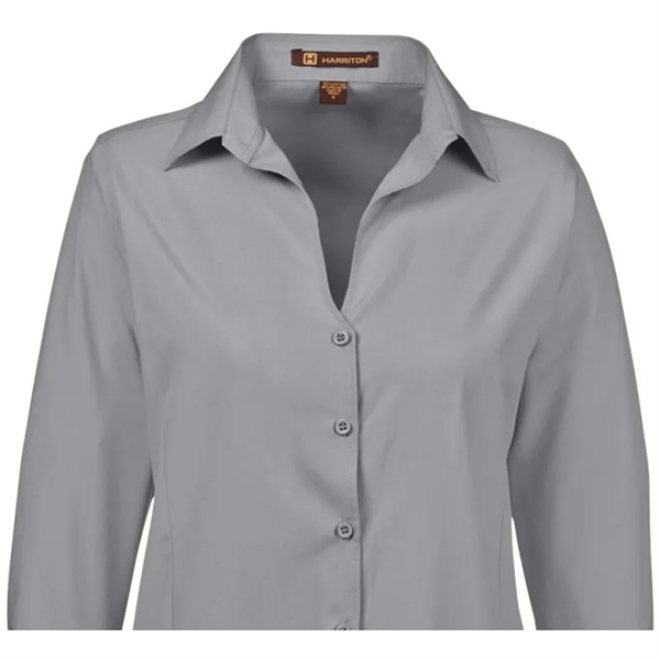 Harriton Ladies' Paradise 3/4-Sleeve Performance Shirt - Harriton Ladies' Paradise 3/4-Sleeve Performance Shirt - Image 1 of 3