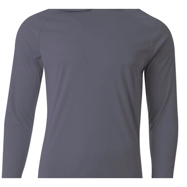 A4 Men's Cooling Performance Long-Sleeve Hooded T-shirt - A4 Men's Cooling Performance Long-Sleeve Hooded T-shirt - Image 3 of 10