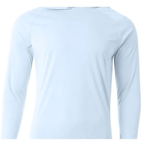 A4 Men's Cooling Performance Long-Sleeve Hooded T-shirt - A4 Men's Cooling Performance Long-Sleeve Hooded T-shirt - Image 6 of 10