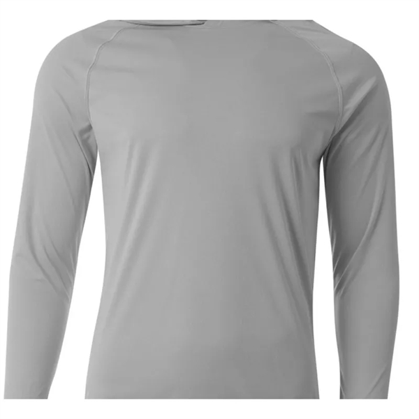 A4 Men's Cooling Performance Long-Sleeve Hooded T-shirt - A4 Men's Cooling Performance Long-Sleeve Hooded T-shirt - Image 10 of 10