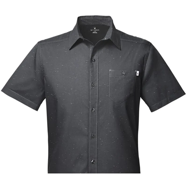 Spyder Men's Stryke Woven Short-Sleeve Shirt - Spyder Men's Stryke Woven Short-Sleeve Shirt - Image 1 of 3