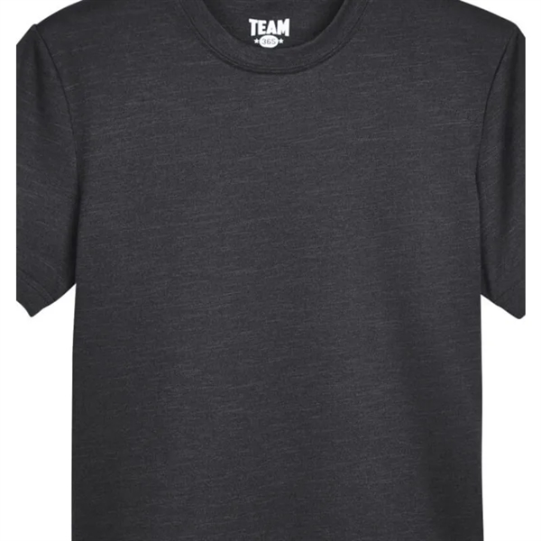 Team 365 Youth Sonic Heather Performance T-Shirt - Team 365 Youth Sonic Heather Performance T-Shirt - Image 2 of 8