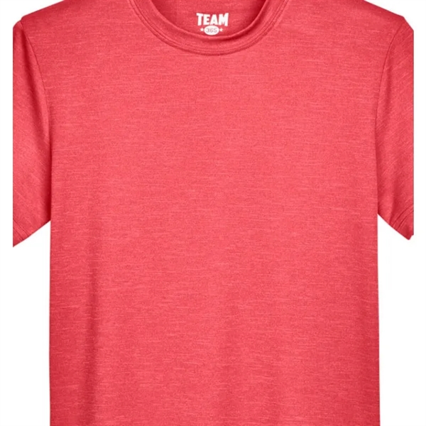 Team 365 Youth Sonic Heather Performance T-Shirt - Team 365 Youth Sonic Heather Performance T-Shirt - Image 7 of 8