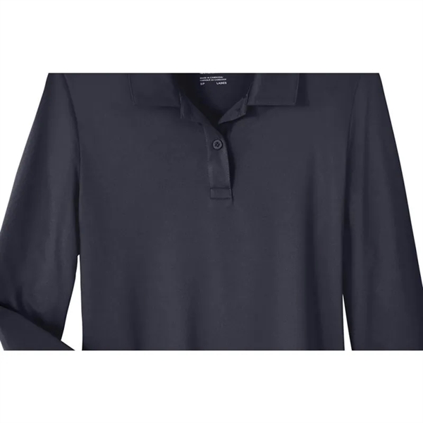 Team 365 Ladies' Zone Performance Long Sleeve Polo - Team 365 Ladies' Zone Performance Long Sleeve Polo - Image 1 of 6