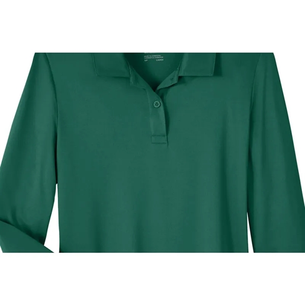 Team 365 Ladies' Zone Performance Long Sleeve Polo - Team 365 Ladies' Zone Performance Long Sleeve Polo - Image 3 of 6