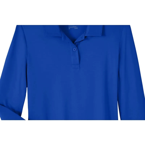 Team 365 Ladies' Zone Performance Long Sleeve Polo - Team 365 Ladies' Zone Performance Long Sleeve Polo - Image 6 of 6