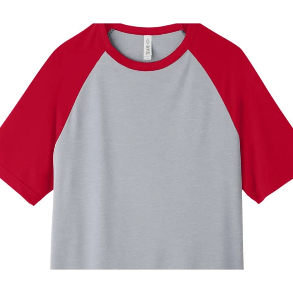 Team 365 Unisex Zone Colorblock Raglan T-Shirt - Team 365 Unisex Zone Colorblock Raglan T-Shirt - Image 2 of 6