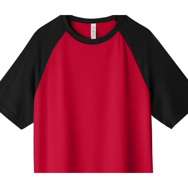 Team 365 Unisex Zone Colorblock Raglan T-Shirt - Team 365 Unisex Zone Colorblock Raglan T-Shirt - Image 4 of 6