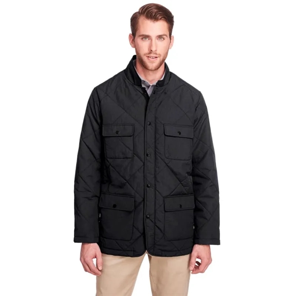 UltraClub Men's Dawson Quilted Hacking Jacket - UltraClub Men's Dawson Quilted Hacking Jacket - Image 0 of 2