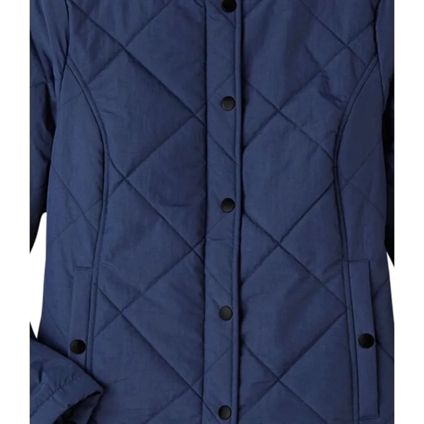 UltraClub Ladies' Dawson Quilted Hacking Jacket - UltraClub Ladies' Dawson Quilted Hacking Jacket - Image 2 of 2