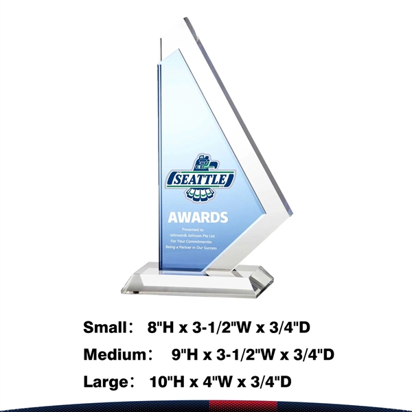 Ashley Asymmetrical Cut Crystal Award - Ashley Asymmetrical Cut Crystal Award - Image 2 of 3